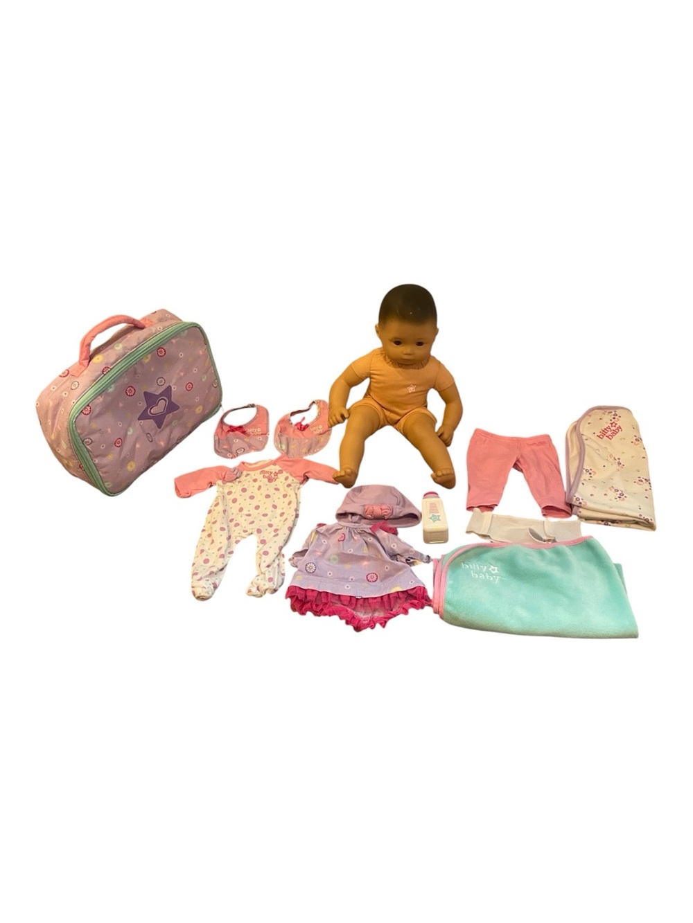 American Girl Bitty Baby Doll & Accessories Fair Skin Brown Hair & Eyes 12 Piece